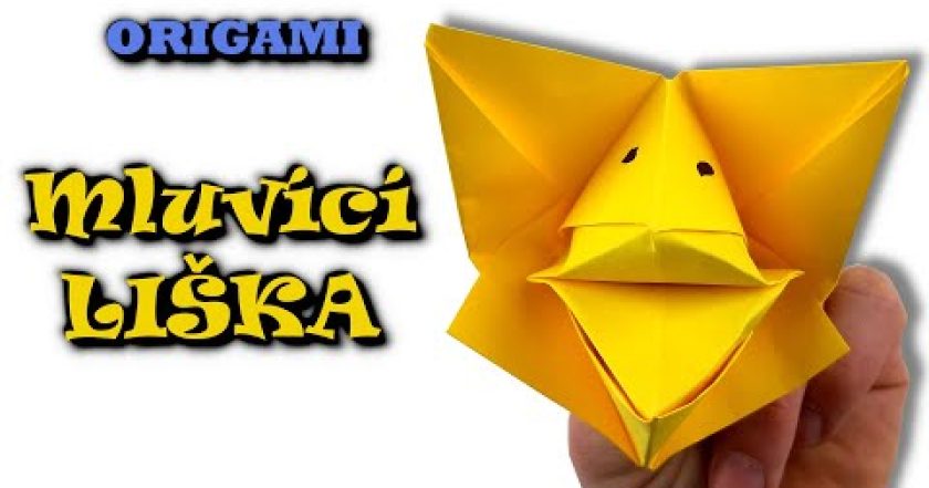 Origami mluvící liška – jak vyrobit mluvící lišku z papíru