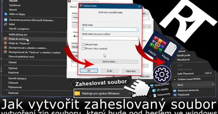 Jak vytvořit zaheslovaný soubor (exe/zip) ve Windows – Jak ve Windows zaheslovat složku v PC