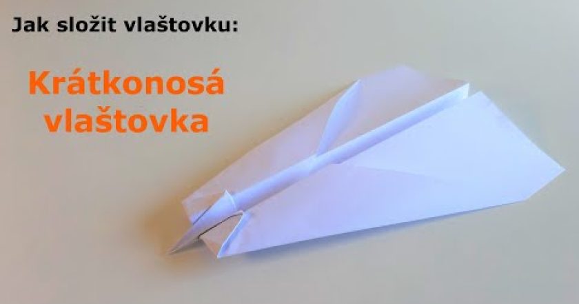 Krátkonosá vlaštovka – Jak složit vlaštovku z papíru – ORIGAMI