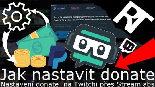 Jak nastavit DONATE NA Twitch – YouTube  | streamlabs | Tutorial cz