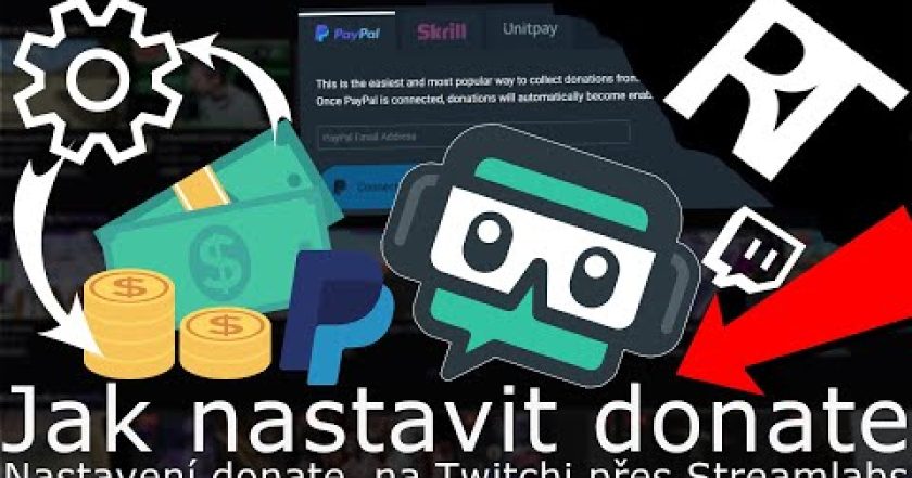 Jak nastavit DONATE NA Twitch – YouTube  | streamlabs | Tutorial cz