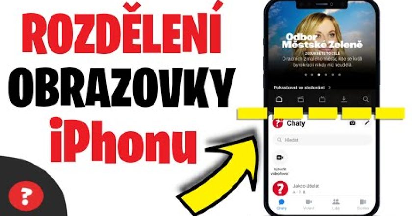 Jak ROZDĚLIT OBRAZOVKU iPhonu | Návod | Apple / Telefon / Rozdělení obrazovky