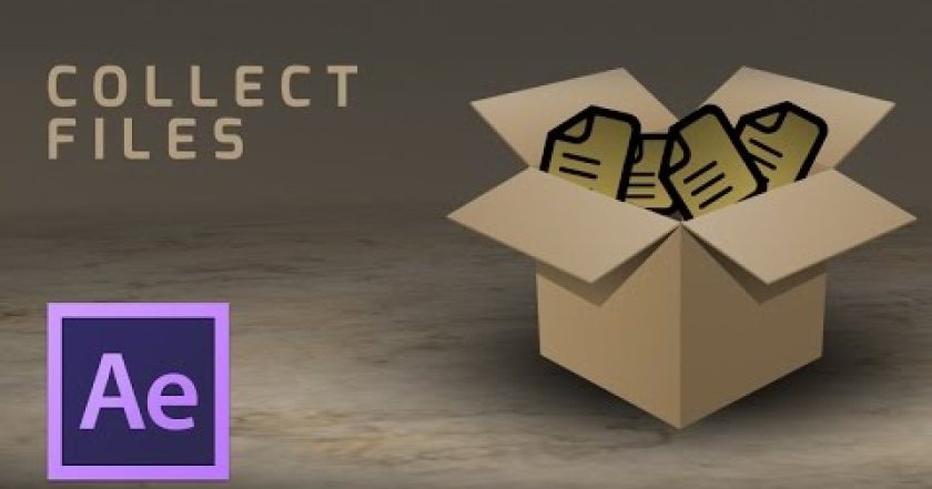 CZTUTORIÁL – After Effects 178 – Collect files