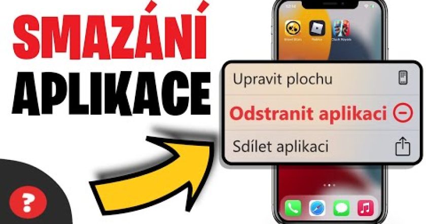 Jak SMAZAT APLIKACI z IPHONU | Návod | iPhone / Telefon / Apple ID