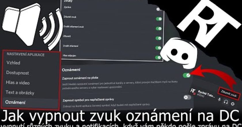 Jak vypnout zvuk zprávy na Discordu – zvuky a oznámení Discord (tutoriál)