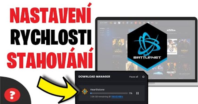 Jak NASTAVIT RYCHLOST STAHOVÁNÍ na BATTLENETU | Návod | Battle.net / Stahování