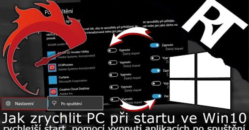 Jak zrychlit PC při startu – rychlejší start počítače – Windows10 – (tutoriál)