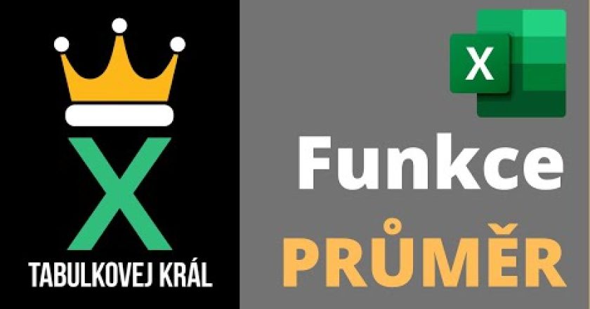 Funkce PRŮMĚR. Jak ji použít, na co si dát pozor. Tipy pro rychlé zadávání | Excel 365 Tutorial