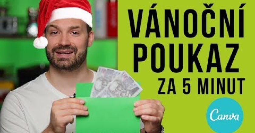 VÁNOČNÍ POUKAZ ZA 5 MINUT PŘES APLIKACI CANVA – Shoptet.TV (95. díl)