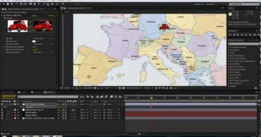 CZTUTORIÁL – After Effects 089 – Animace cesty na mapě