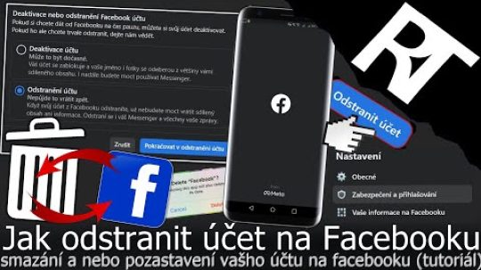 Jak smazat/odstranit Facebook účet (2022) odstranění Facebook účtu (návod)