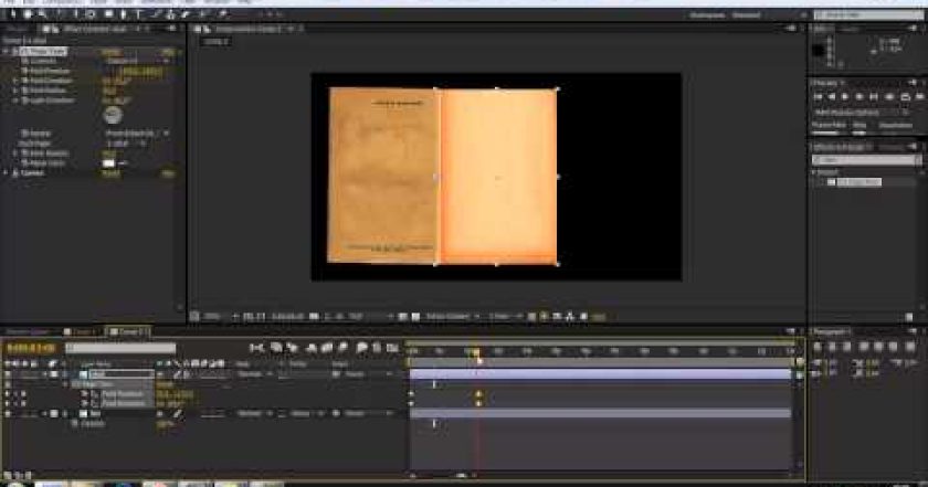 CZTUTORIÁL – After Effects 064 – Otočení listu papíru