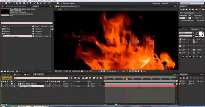 CZTUTORIÁL – After Effects – Fire text reveal