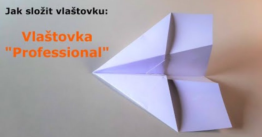 Vlaštovka Professional – Jak složit vlaštovku z papíru – ORIGAMI