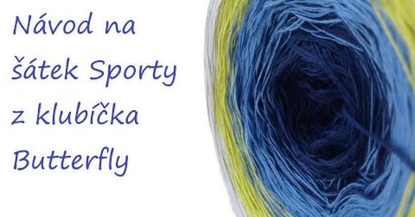 Šátek Sporty z klubíčka Butterfly