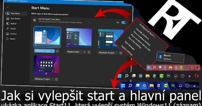 Jak si vylepšit hlavní panel a start ve Windows 11 (Start11) – Jak zmenšit hlavní panel Windows 11?