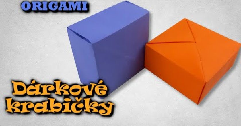 Dárkové Krabičky z papíru | Origami krabička z jednoho kusu papíru