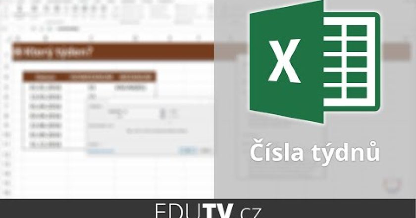 Zjištění čísla týdne v Excelu | EduTV