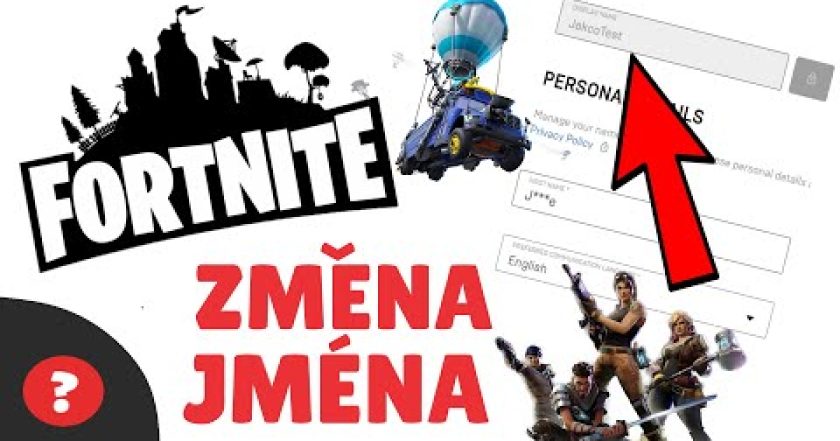 Jak ZMĚNIT JMÉNO ve FORTNITE | Návod |  EPIC GAMES / PC