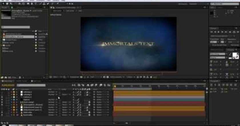 CZTUTORIÁL – After Effects 030 – Immortals trailer graphics