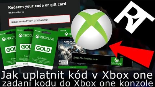 Jak zadat kód/klíč do Microsoft Store – (Xbox Live Gold/Game Pass , hra) konzole Xbox One (tutoriál)