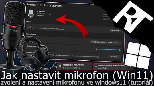 Jak nastavit mikrofon ve Windows 11 – Jak nastavit sluchátka s mikrofonem (tutoriál)