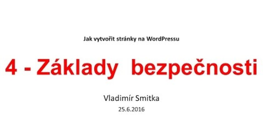 Díl 4: Základy bezpečnosti – Jak vytvořit stránky na WordPressu