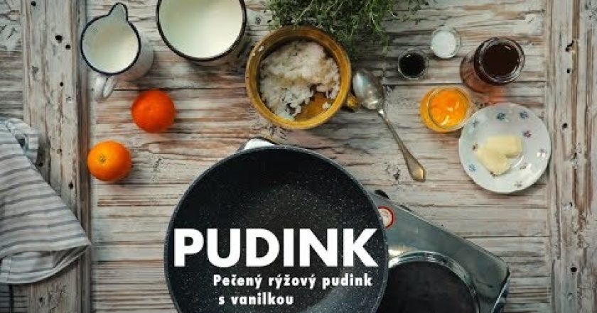 Pečený rýžový pudink s vanilkou