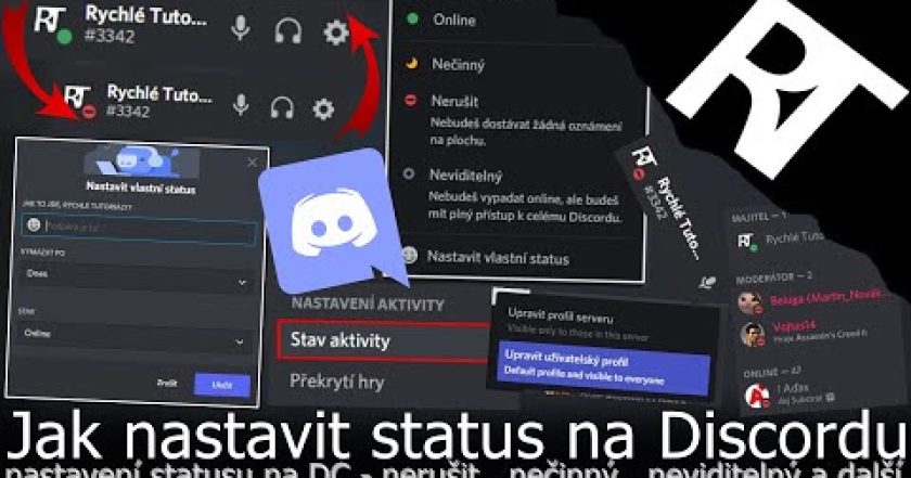 Jak nastavit status na Discordu – Jak nastavit nerušit – Discord (tutoriál)