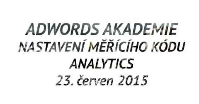 Měřící kód Analytics