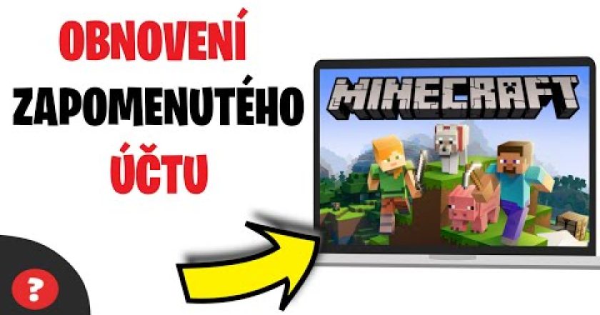 Jak OBNOVIT ÚČET pro MINECRAFT | Návod | Minecraft / Počítač