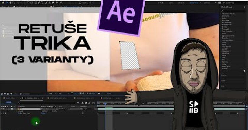 3 VARIANTY Jak vyčistit flek na triku | After Effects