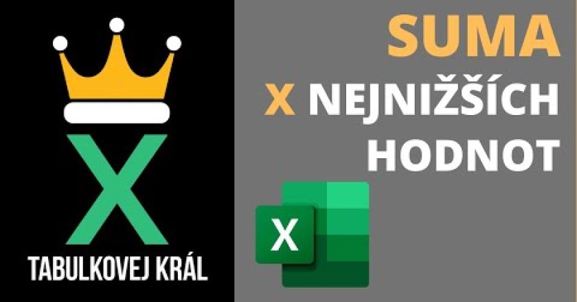 Suma buněk s X nejnižšími hodnotami | Excel 365 Tutorial