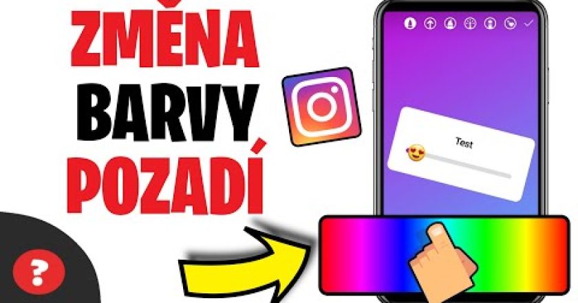 Jak ZMĚNIT BARVU POZADÍ v PŘÍBĚHU na INSTAGRAMU | Návod | Telefon / Instagram