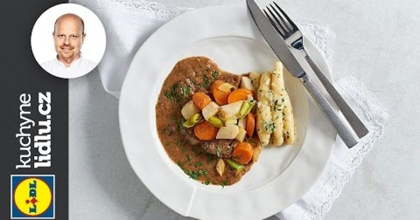 Hovězí rump steak s kořenovou zeleninou – Roman Paulus – RECEPTY KUCHYNE LIDLU