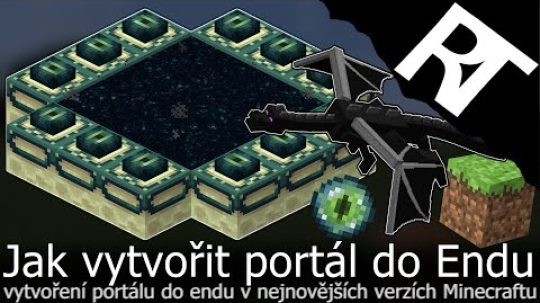 Jak udělat portál do Endu v Minecraft – Jak postavit/vytvořit portál do Endu v Minecraftu (tutoriál)