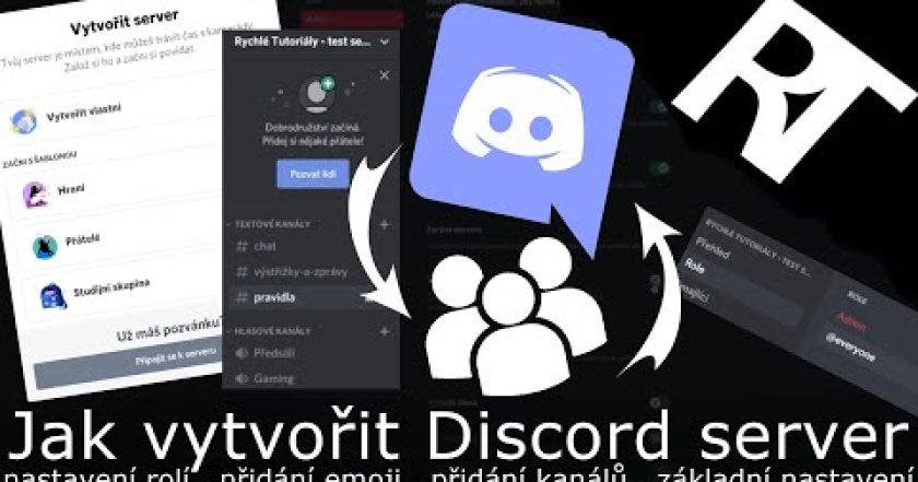 Jak vytvořit Discord server – vytvoření a nastavení Discord serveu | nastavení role , přidání kanálů