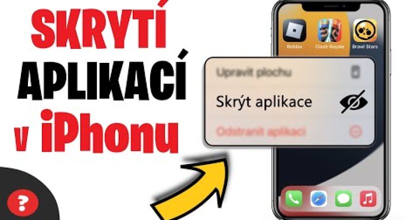 Jak SKRÝT APLIKACI v iPhonu | Návod | iPhone / MOBIL