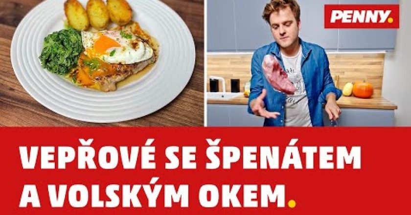 RECEPT – Vepřové se špenátem a volským okem