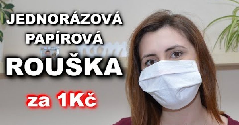 Jak vyrobit jednorázovou papírovou roušku za 1kč – rouška z papíru