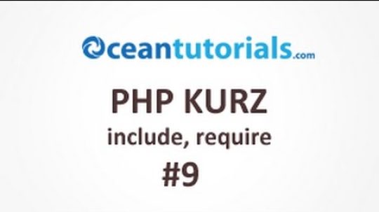 PHP kurz – #9 include, require