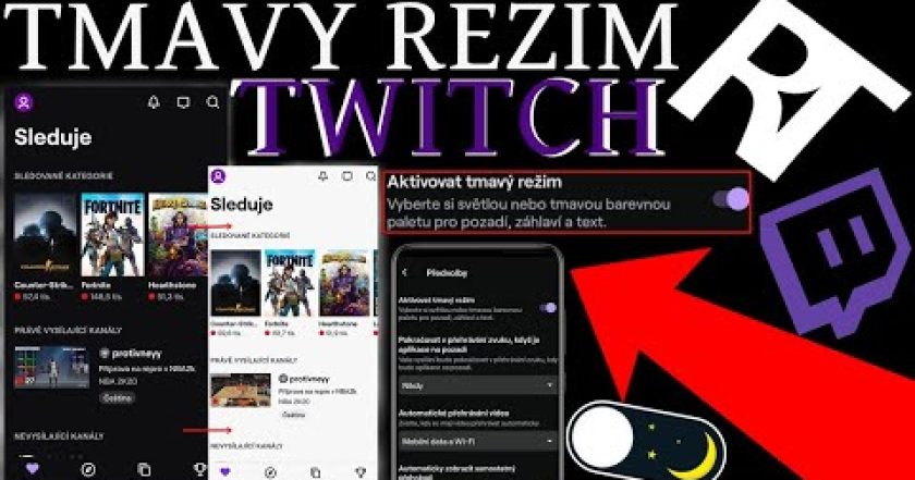 Jak zapnout TMAVÝ REŽIM na Twitchi (na mobilu)