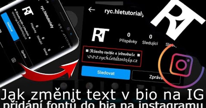 Jak změnit text/písmo na Instagramu v bio – jak udělat různé typy písma – Instagram (tutorial)