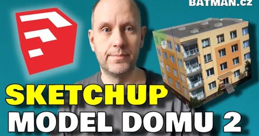 Sketchup – model domu 2 – detaily