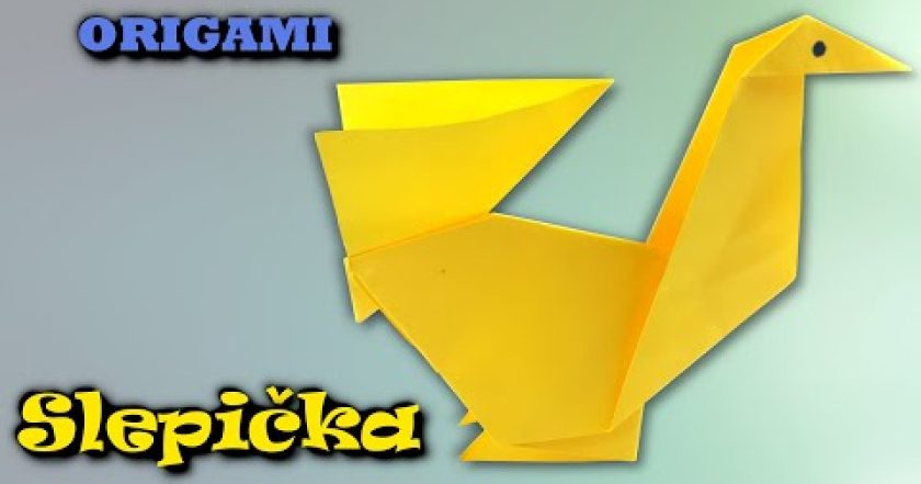 Origami slepička – jak vyrobit slepici z papíru