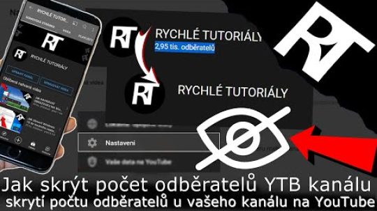 Jak skrýt/schovat počet odběratelů YouTube kanálu – skrytí odběrů (tutoriál)