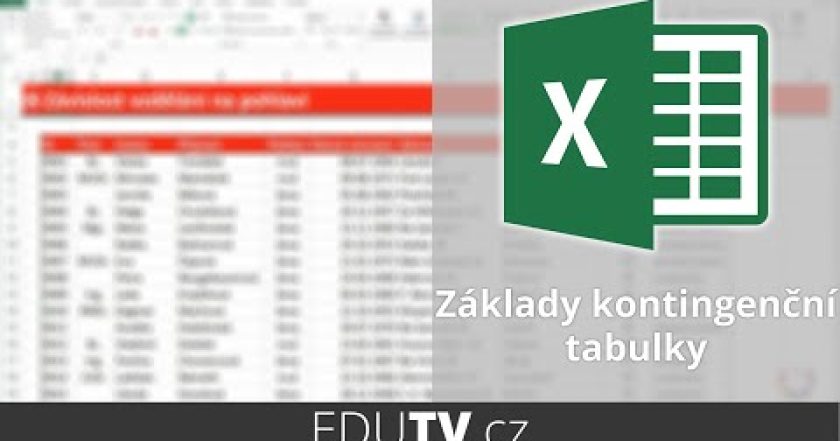 Základy kontingenční tabulky | EduTV