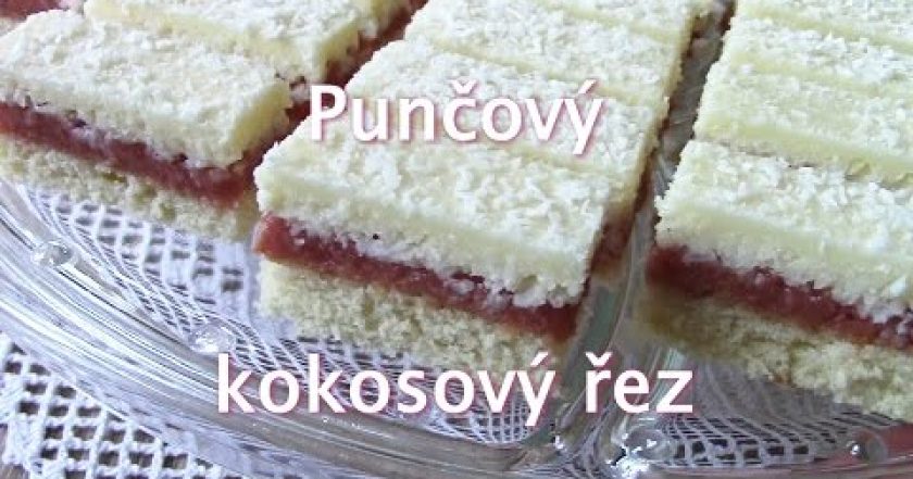 Punčový kokosový řez / Helenčino pečení