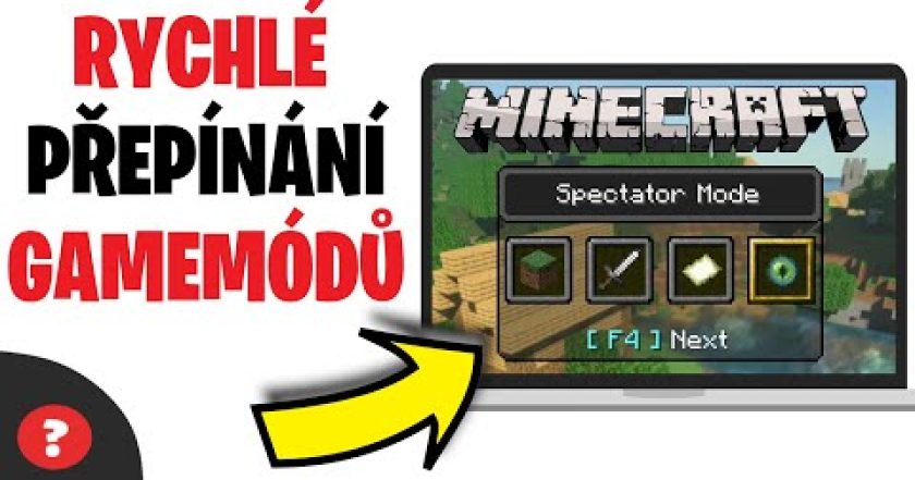 Jak rychle ZMĚNIT GAMEMOD v MINECRAFTU | Návod | MINECRAFT / PC