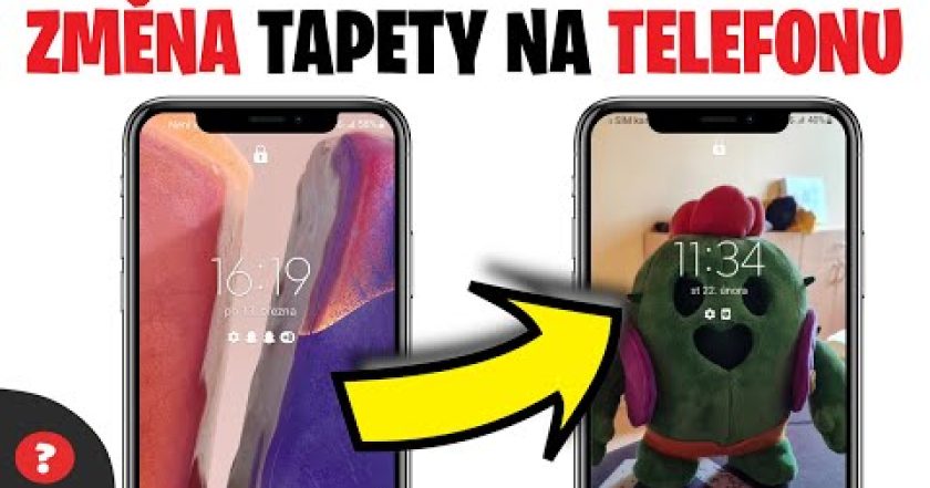 Jak ZMĚNIT TAPETU na TELEFONU | Návod | Telefon | Nastavení obrázku na pozadí